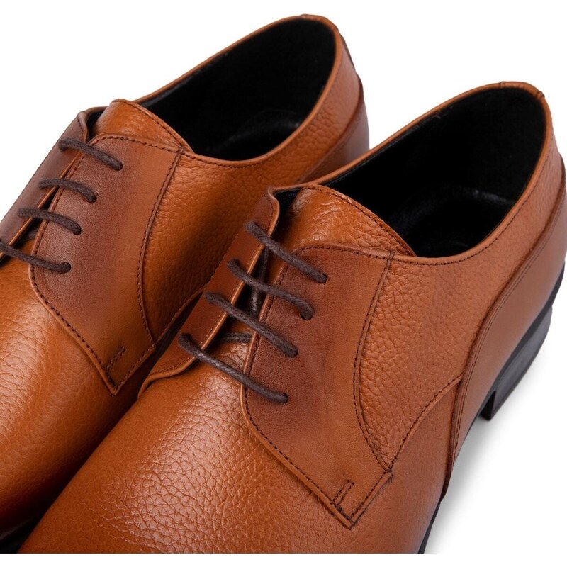 Ducavelli Elite Genuine Leather Men's Classic Shoes, Derby Classic Shoes, Lace-Up Classic Shoes.