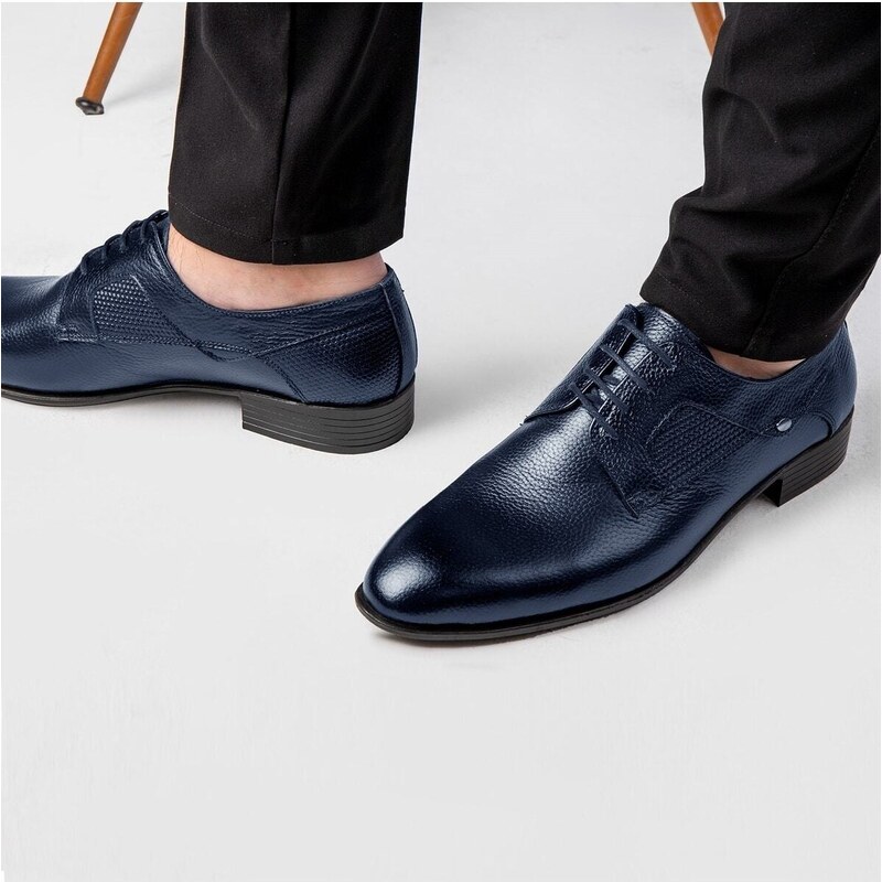 Ducavelli Sace Genuine Leather Men's Classic Shoes, Derby Classic Shoes, Lace-Up Classic Shoes.