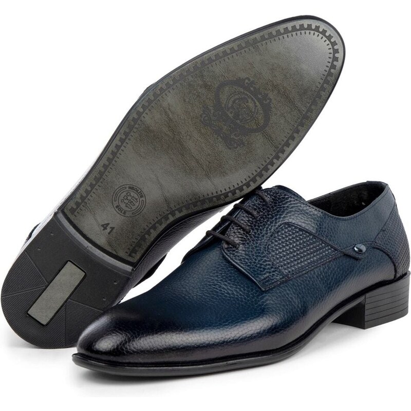 Ducavelli Sace Genuine Leather Men's Classic Shoes, Derby Classic Shoes, Lace-Up Classic Shoes.