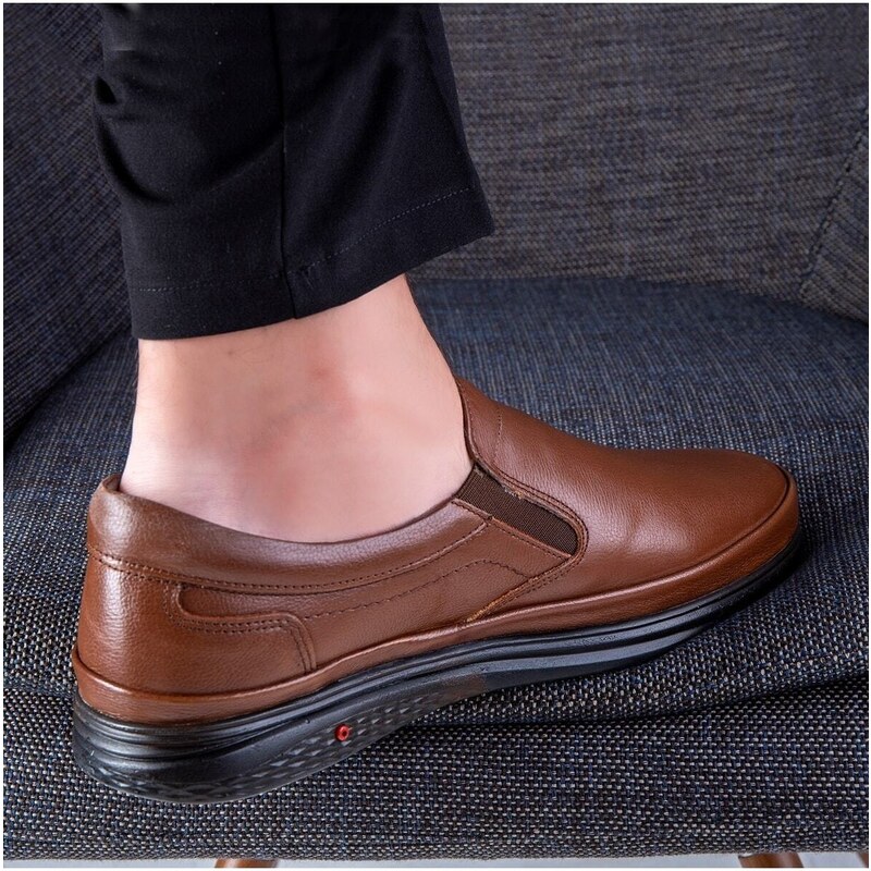 Ducavelli Murih Genuine Leather Comfort Men's Orthopedic Casual Shoes, Dad Shoes, Orthopedic Shoes.