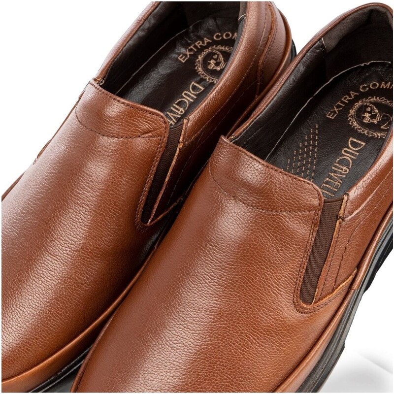 Ducavelli Murih Genuine Leather Comfort Men's Orthopedic Casual Shoes, Dad Shoes, Orthopedic Shoes.