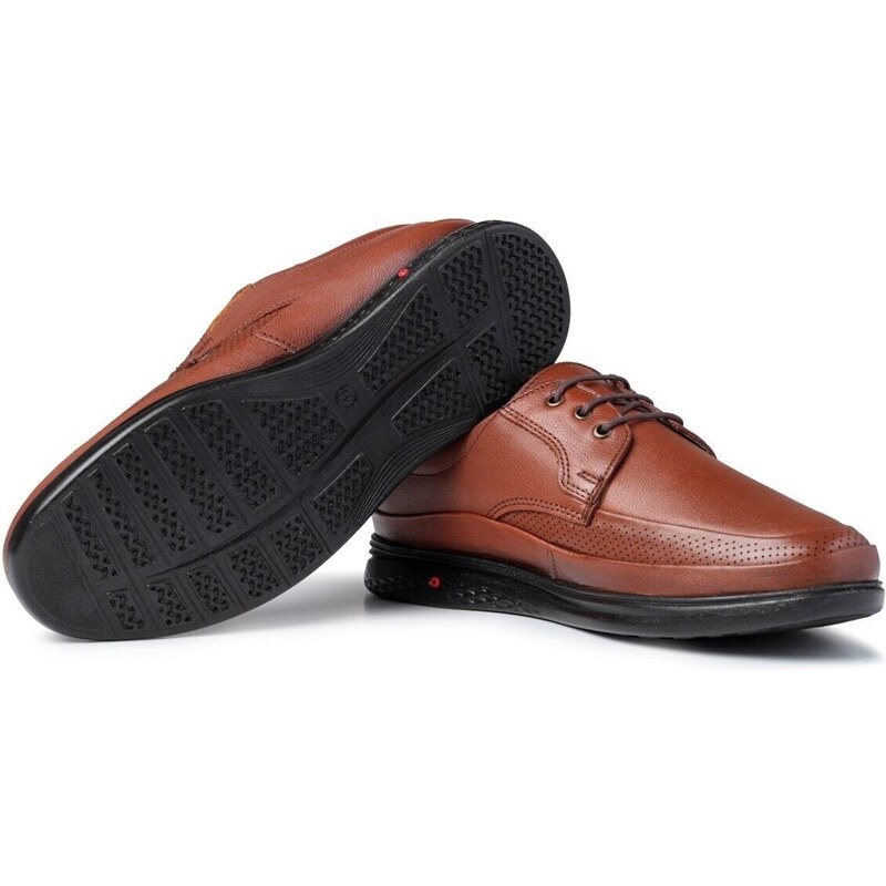 Ducavelli Poce Genuine Leather Comfort Orthopedic Men's Casual Shoes, Dad Shoes, Orthopedic Shoes.