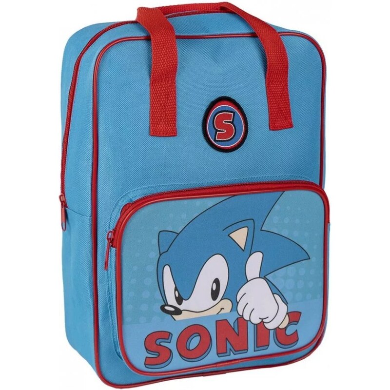 CERDÁ Dětský / chlapecký batoh s přední kapsou Ježek Sonic - 6L