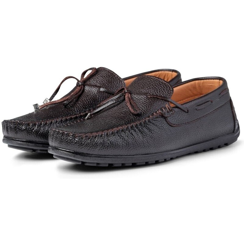 Ducavelli Bordeaux Genuine Leather Men's Casual Shoes, Loafers, Lightweight Shoes.