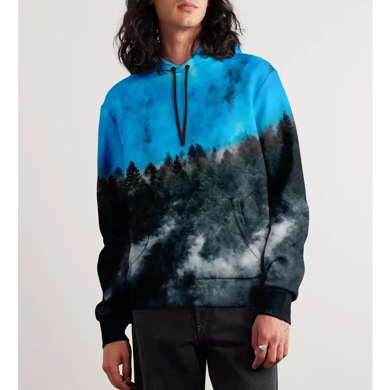 Bittersweet Paris Mighty Forest BLUE Hoodie - XS