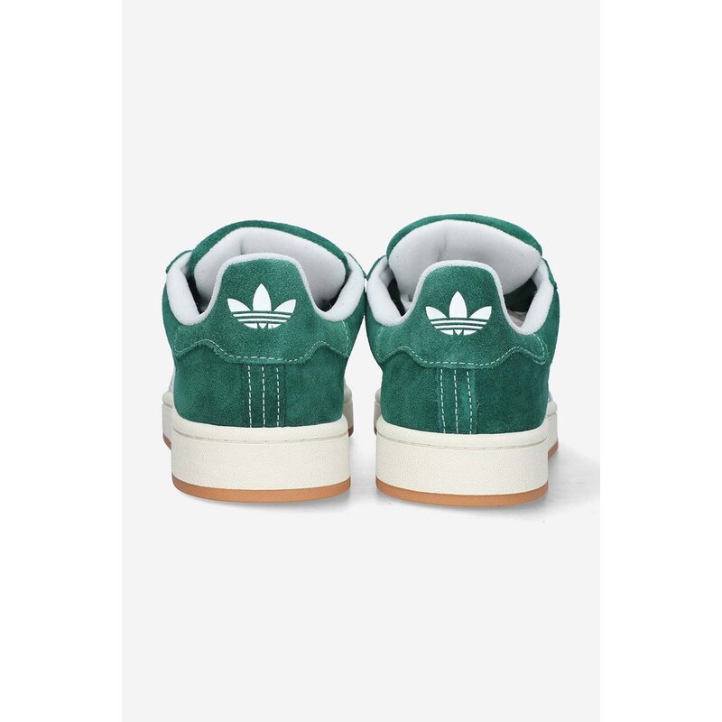 Semišové sneakers boty adidas Originals Campus0s zelená barva, H03472