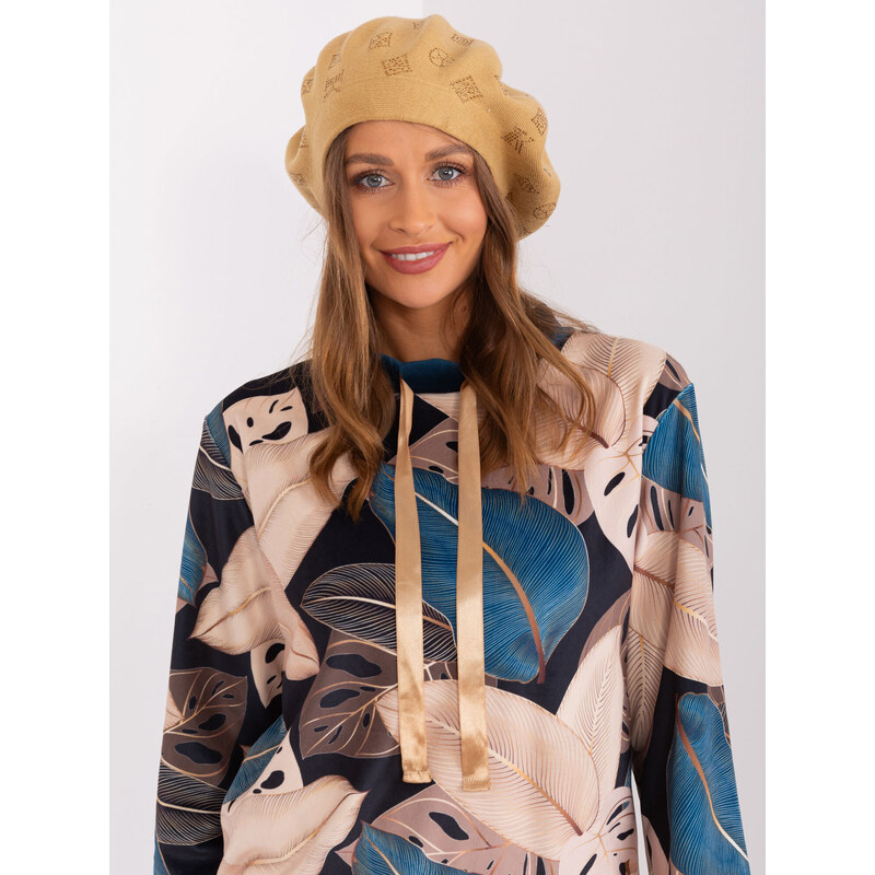 Wool Fashion Italia Cap-AT-CZ-2318.26-camel