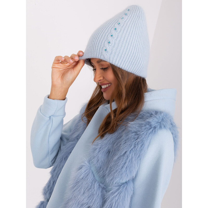 Wool Fashion Italia Cap-AT-CZ-2328.11P-Light Blue