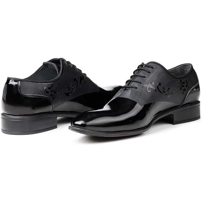 Ducavelli Tuxedo Genuine Leather Men's Classic Shoes Black