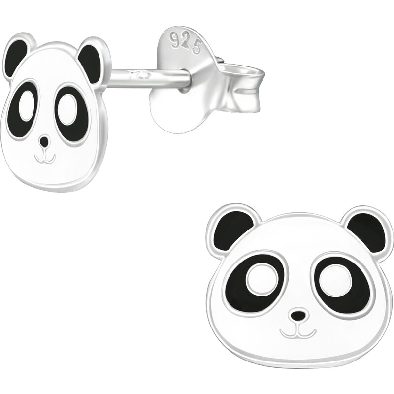MAJYA Stříbrné náušnice PANDA 10685