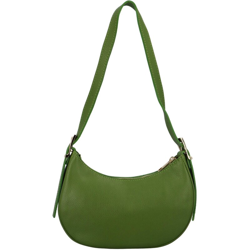 Delami Vera Pelle Dámska kožená crossbody zelená - Delami