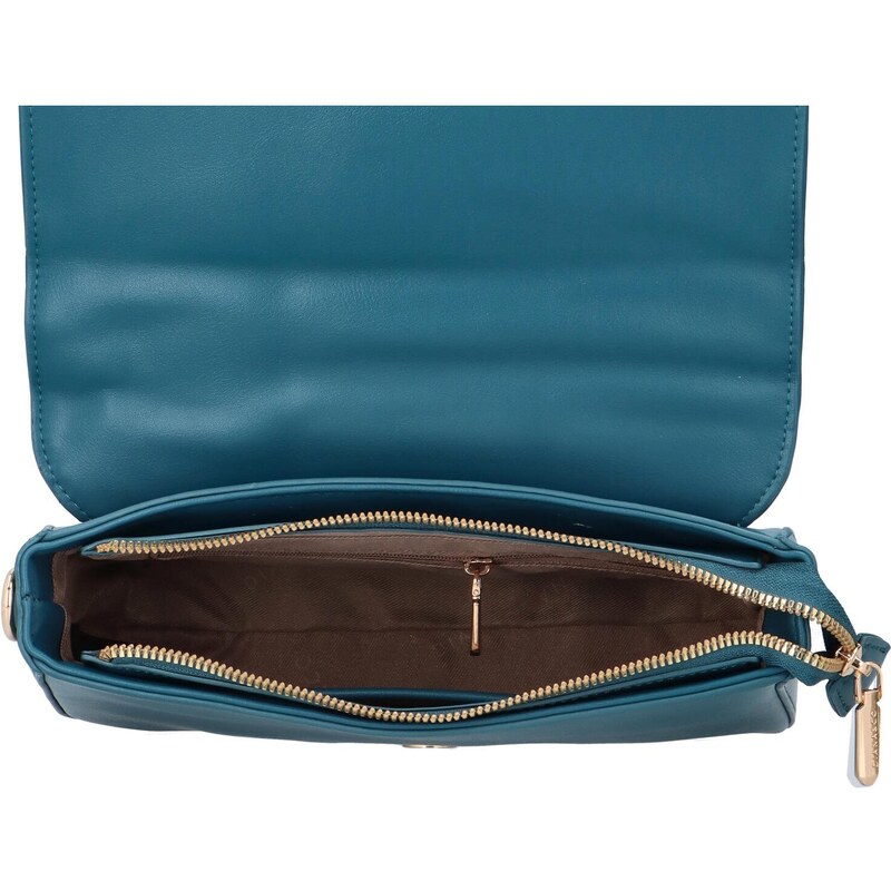 DIANA & CO Módní dámská malá kabelka na rameno s prošíváním Azalea, modrá