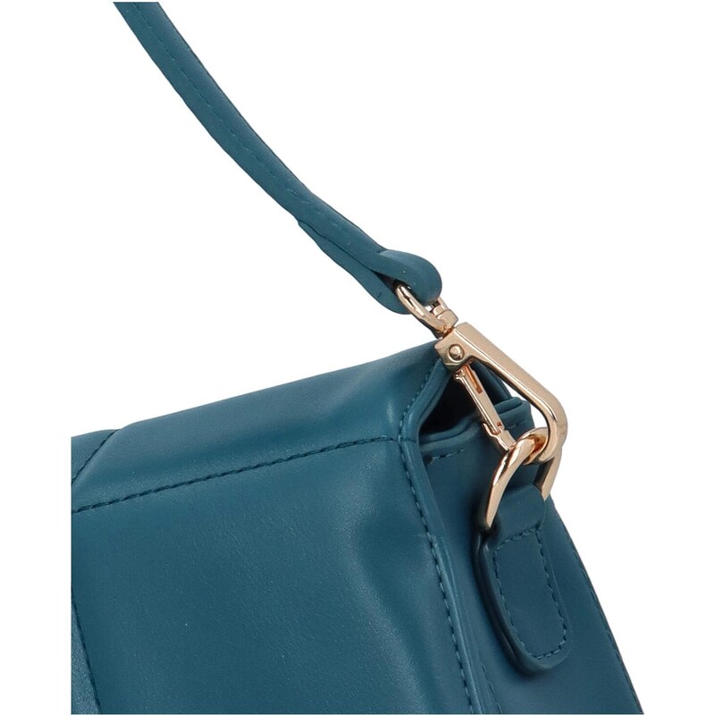 DIANA & CO Módní dámská malá kabelka na rameno s prošíváním Azalea, modrá