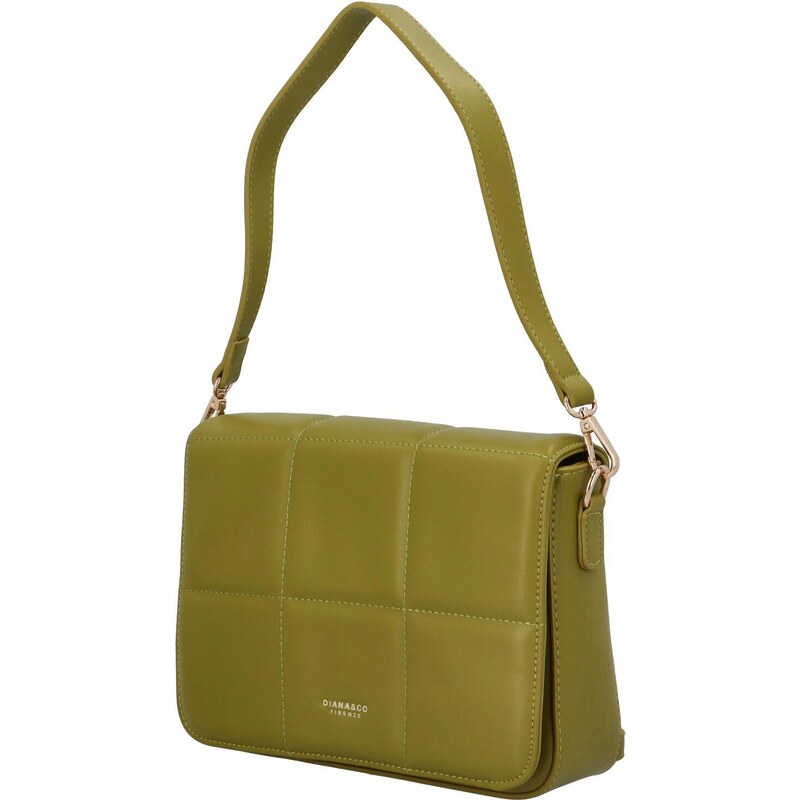 Dámská crossbody kabelka olivově zelená - DIANA & CO Irenee zelená