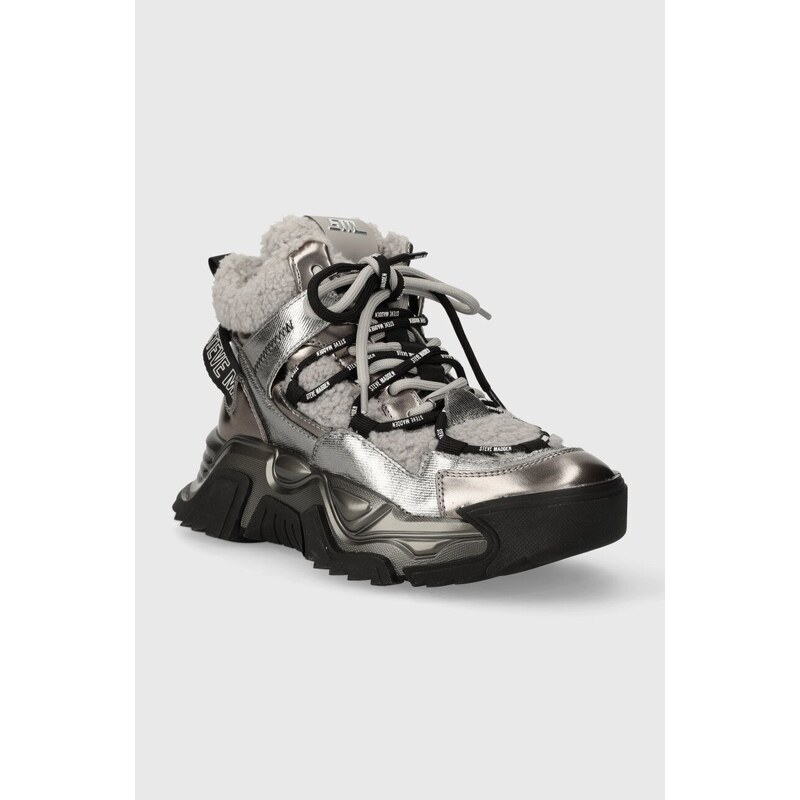 Sneakers boty Steve Madden Kaboom stříbrná barva, SM11002743