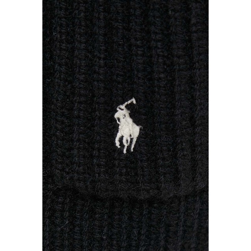 Vlněný svetr Polo Ralph Lauren černá barva
