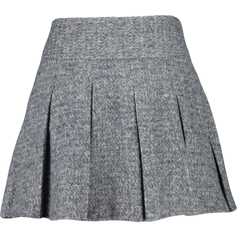 Trendyol Gray Premium Quality Pleated Mini Woven Skirt