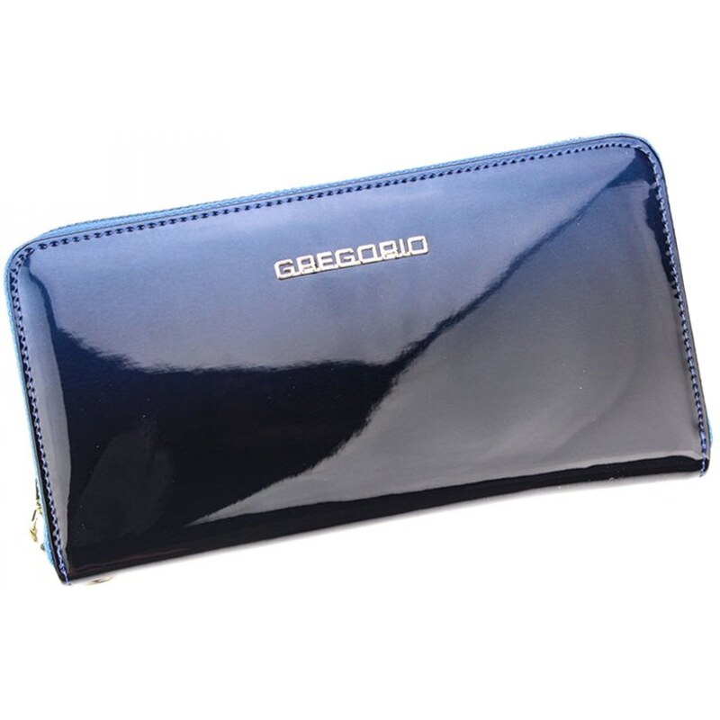 Dámská luxusní kožená peněženka Gregorio EMMA, modrá