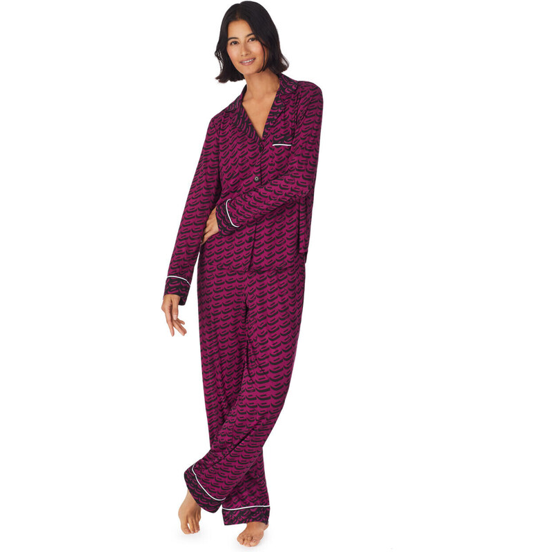 Dámské pyžamo YI2922684F 501 fialová vzor - DKNY 113448998