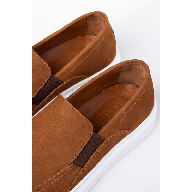 Ducavelli Menta Men's Genuine Leather Nubuck Sneakers, Loafers, Genuine Leather Sneakers, Men's Snakers.