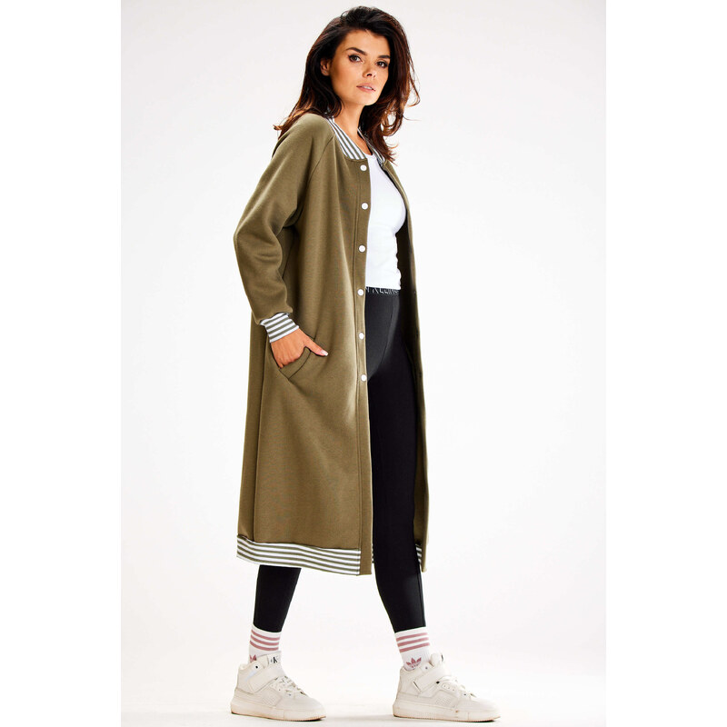 Awama Womans Sweatshirt A612 Khaki
