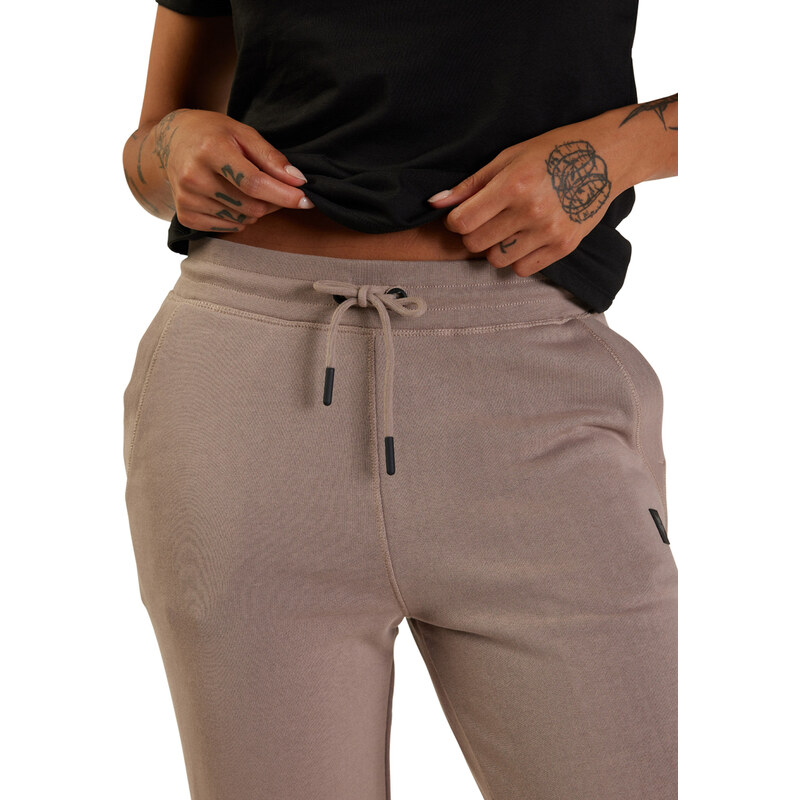 Dámské kalhoty Fox W Level Up Fleece Jogger - Taupe