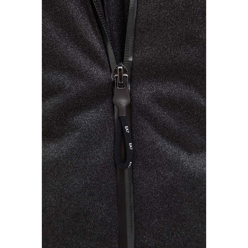 Lyžařská bunda EA7 Emporio Armani černá barva, zimní