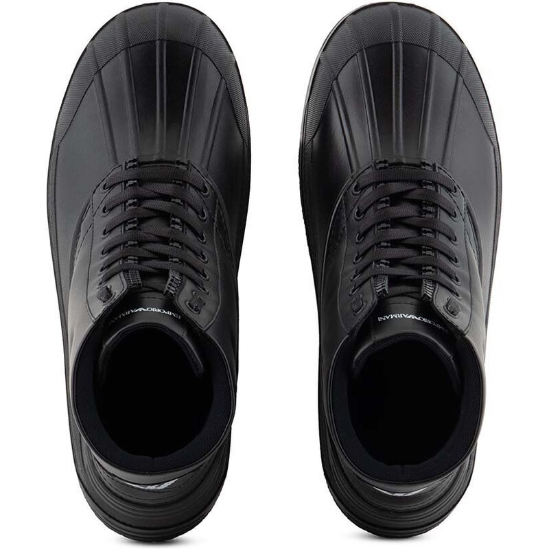 Kotníkové boty Emporio Armani pánské, černá barva, X4M391 XF741 00002