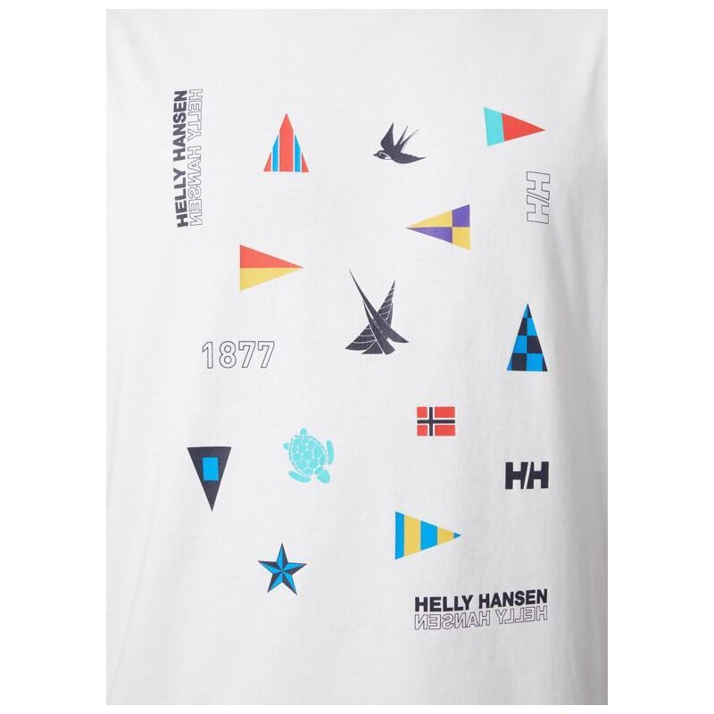 Pánské triko HELLY HANSEN SHORELINE T-SHIRT 2.0 001 WHITE