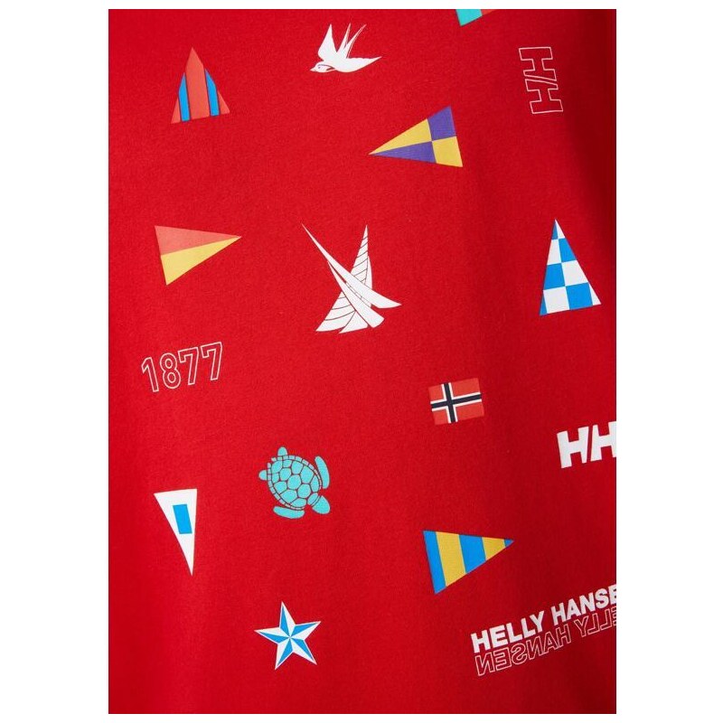 Pánské triko HELLY HANSEN SHORELINE T-SHIRT 2.0 162 red