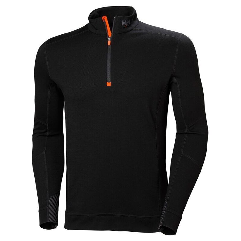 Pánské funkční triko HELLY HANSEN WORKWEAR LIFA MERINO 990 black