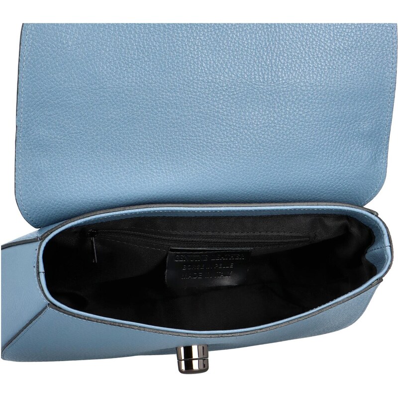 Delami Vera Pelle Elegantní dámská kožená crossbody kabelka Triss, modrá