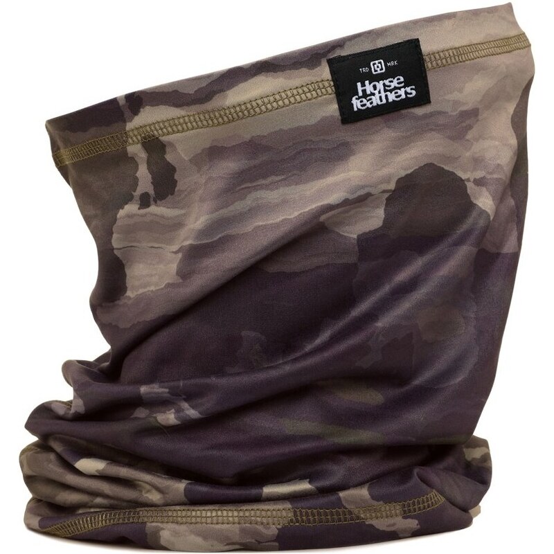 Maskáčový šátek Horsefeathers Lightweight Neck Warmer - hnědé camo