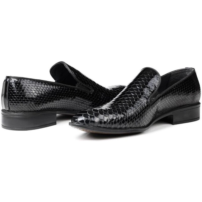 Ducavelli Alligator Genuine Leather Men's Classic Shoes, Loafers Classic Shoes, Loafers.