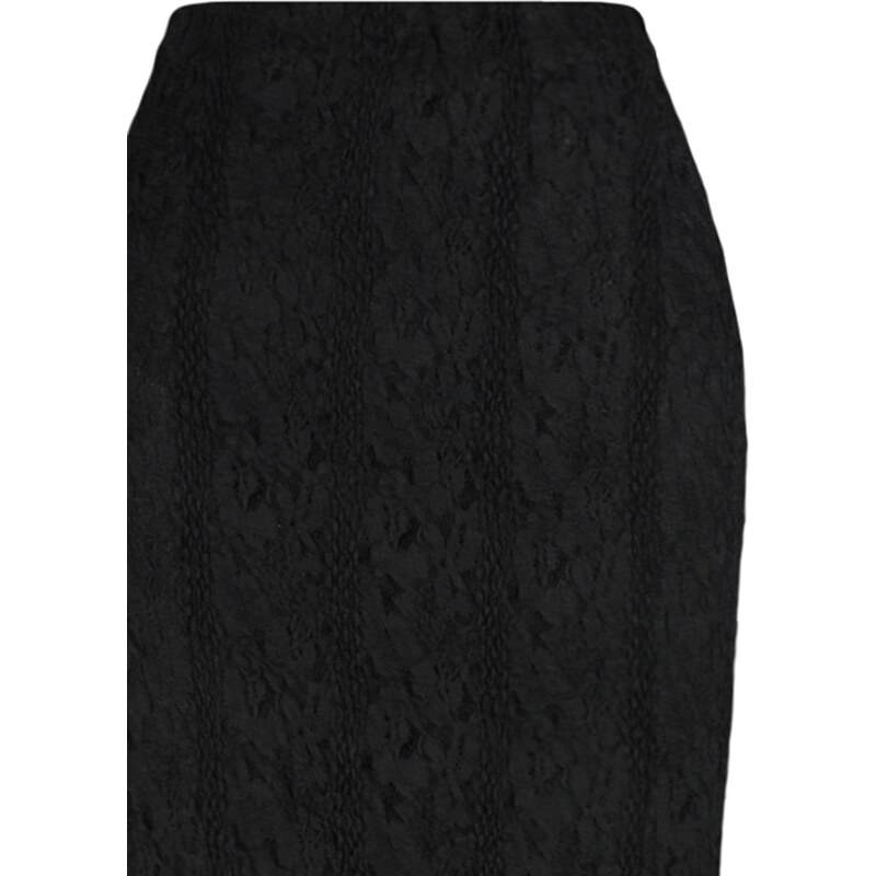 Trendyol Black Lace Normal Waist Maxi Lined Stretch Knit Skirt