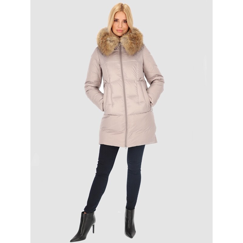 PERSO Womans Womens quilted down jacket, mid-thigh length