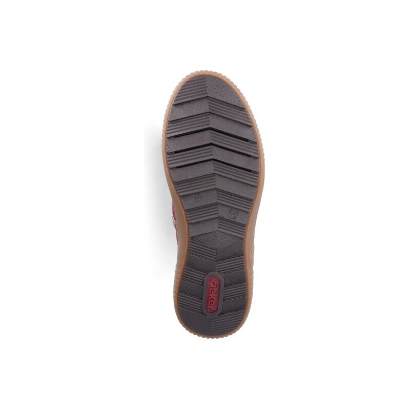 Hřejivé výrazné kotníkové boty Rieker Z6620-33 červená