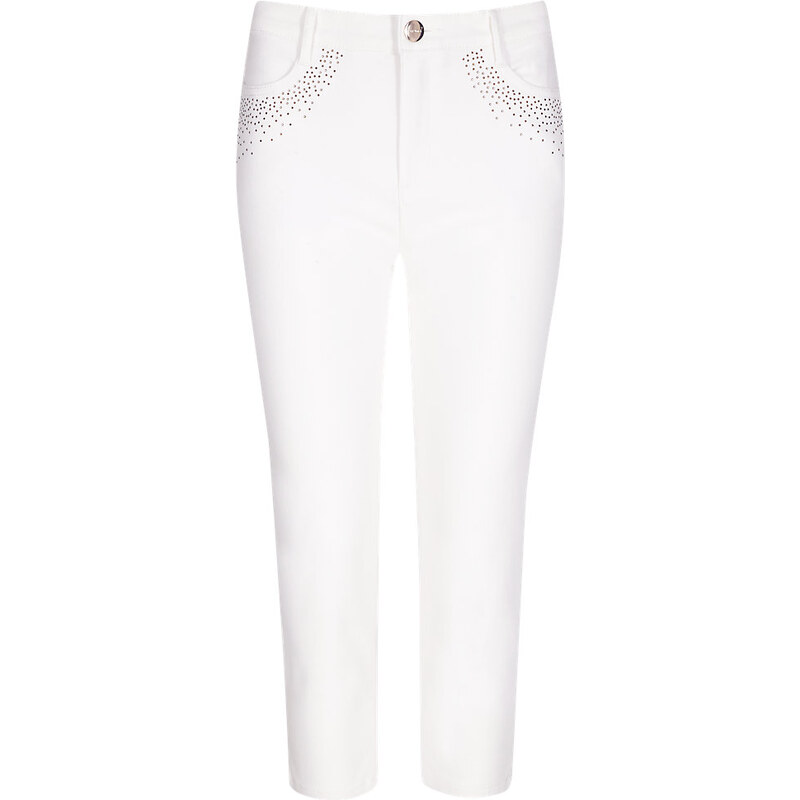 Marks and Spencer Roma Rise Embellished Cropped Jeans