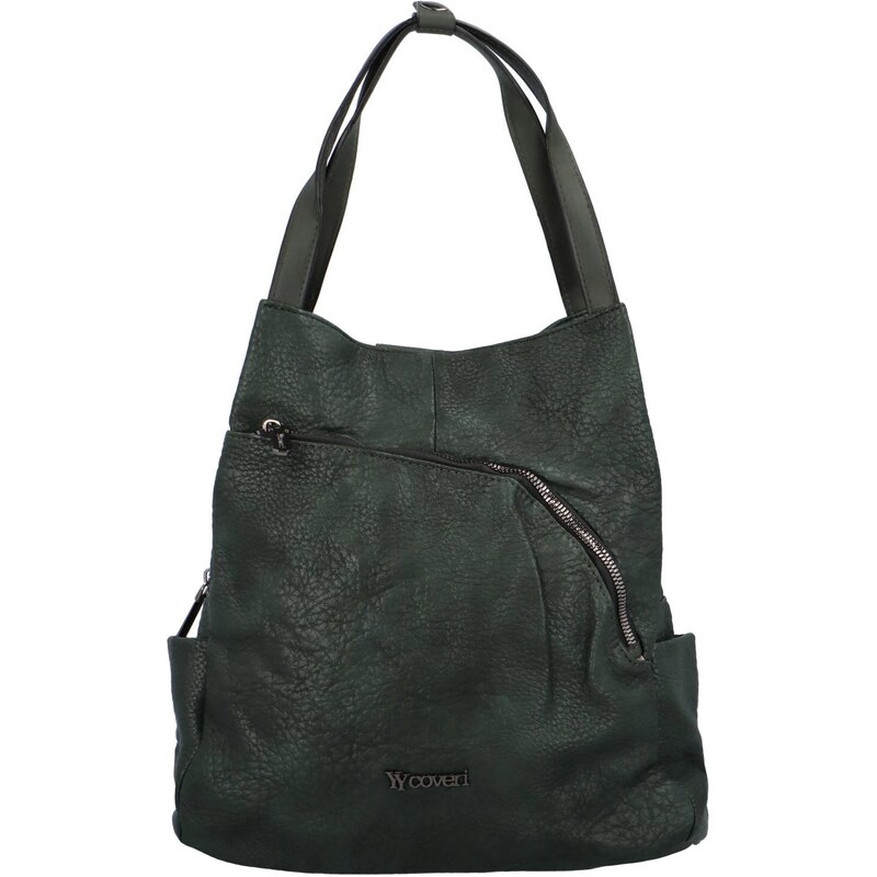 Coveri World Dámská kabelka batoh zelená - Coveri Admuta zelená