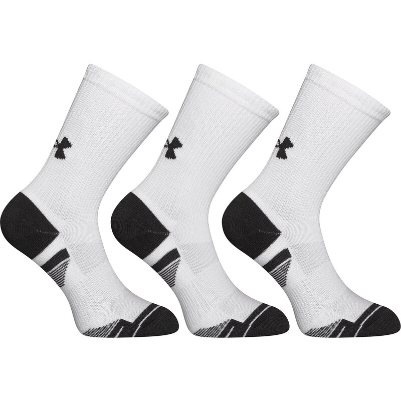 3PACK ponožky Under Armour bílé (1379512 100)