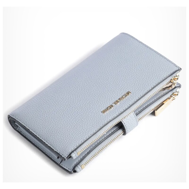 Peněženka Michael Kors double zip wristlet white