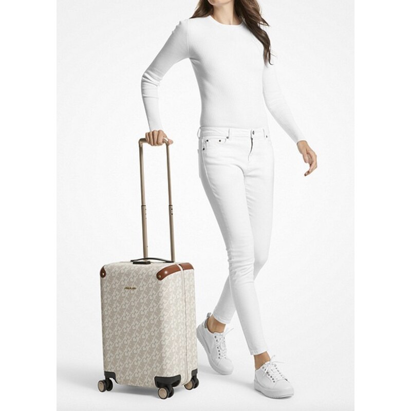 Michael Kors cestovní kufr travel logo vanilla 48 cm