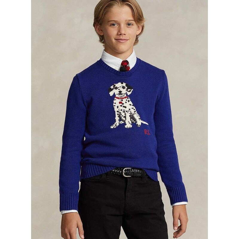 Dětský bavlněný svetr Polo Ralph Lauren lehký