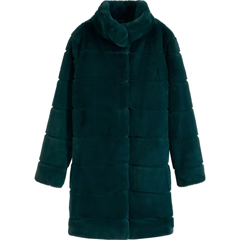 bonprix Kabát z umělé kožešiny Zelená