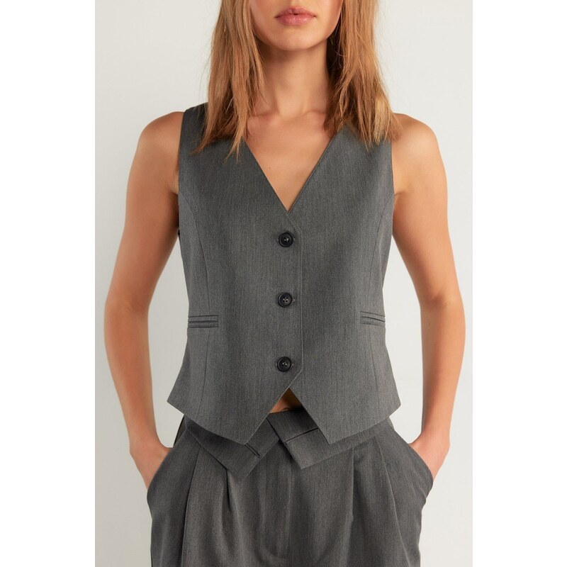 VATKALI Tailored Vest Gray