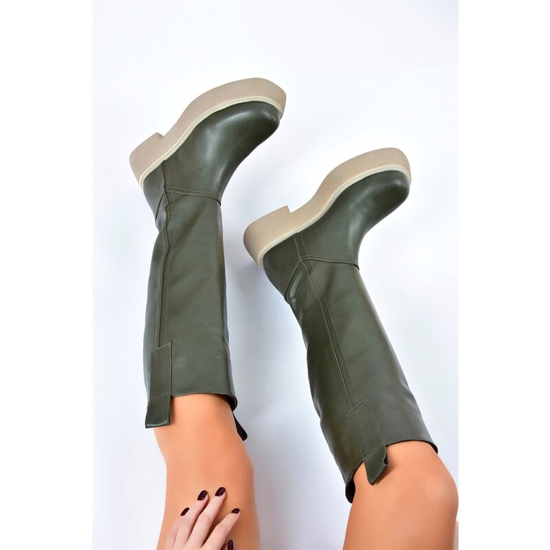 Fox Shoes Khaki Women's Daily Boots