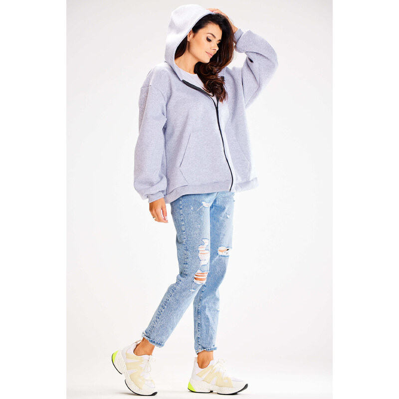 Awama Womans Hoodie A610 Grey
