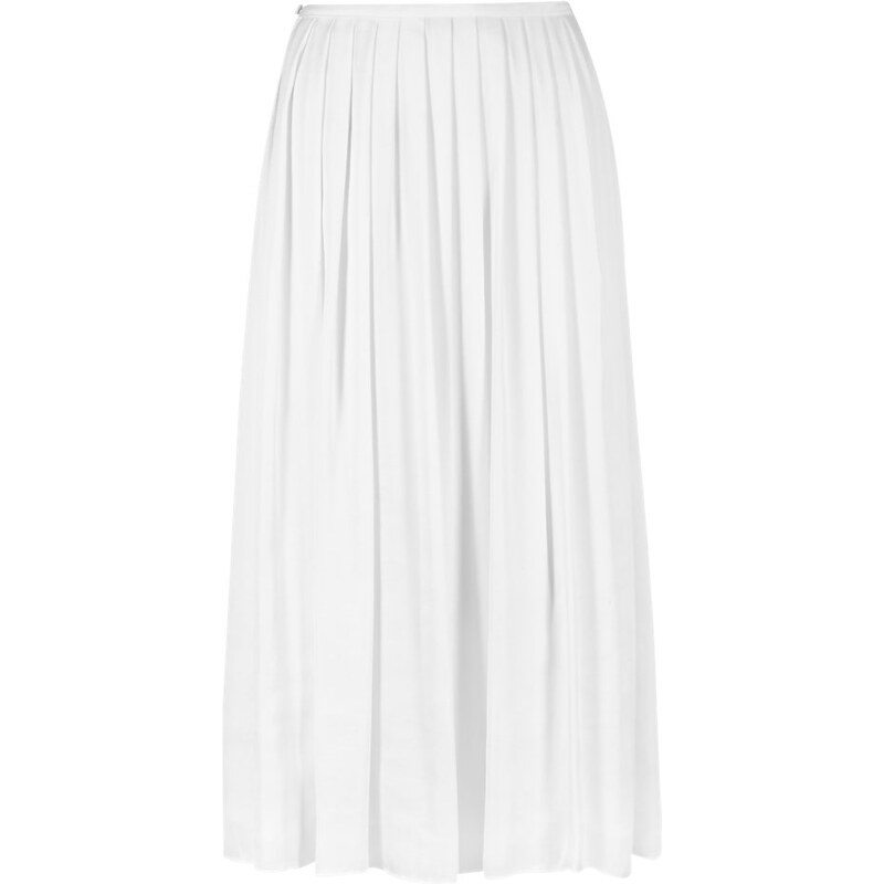 Marks and Spencer Satin Pleated A-Line Skirt