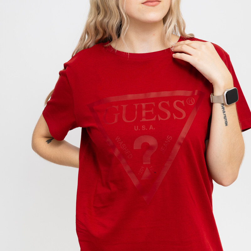 Guess adele ss cn tee RED
