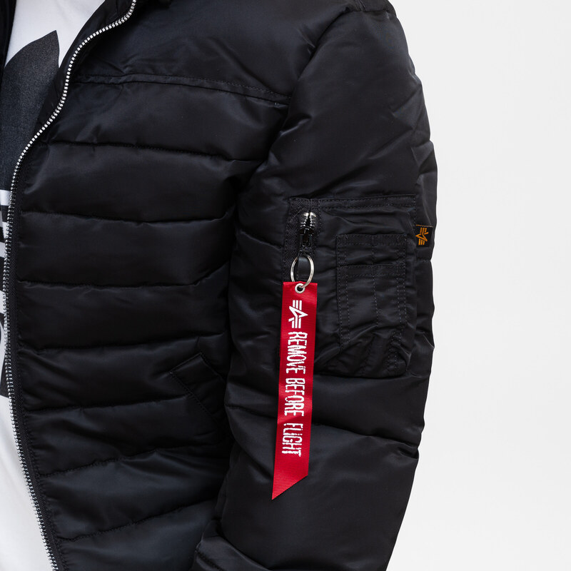 Alpha Industries Hooded Puffer FN black